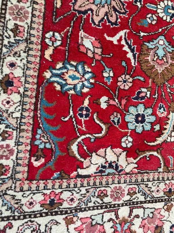 Large vintage Persian carpet tabriz 244x344 cm