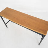 Mid-century teak and metal side table, The Netherlands 1960's