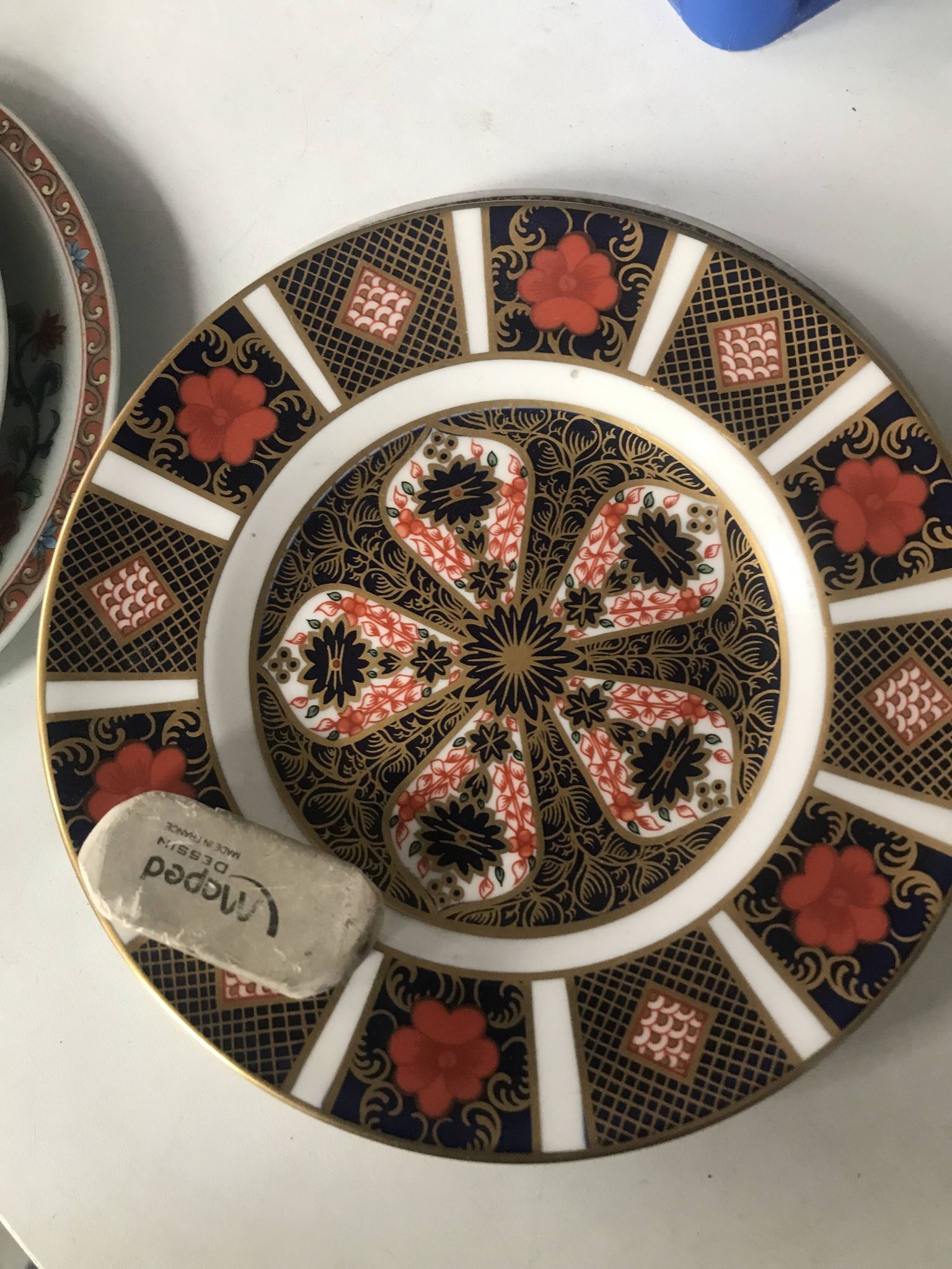Set of 5 hand-painted dessert plates