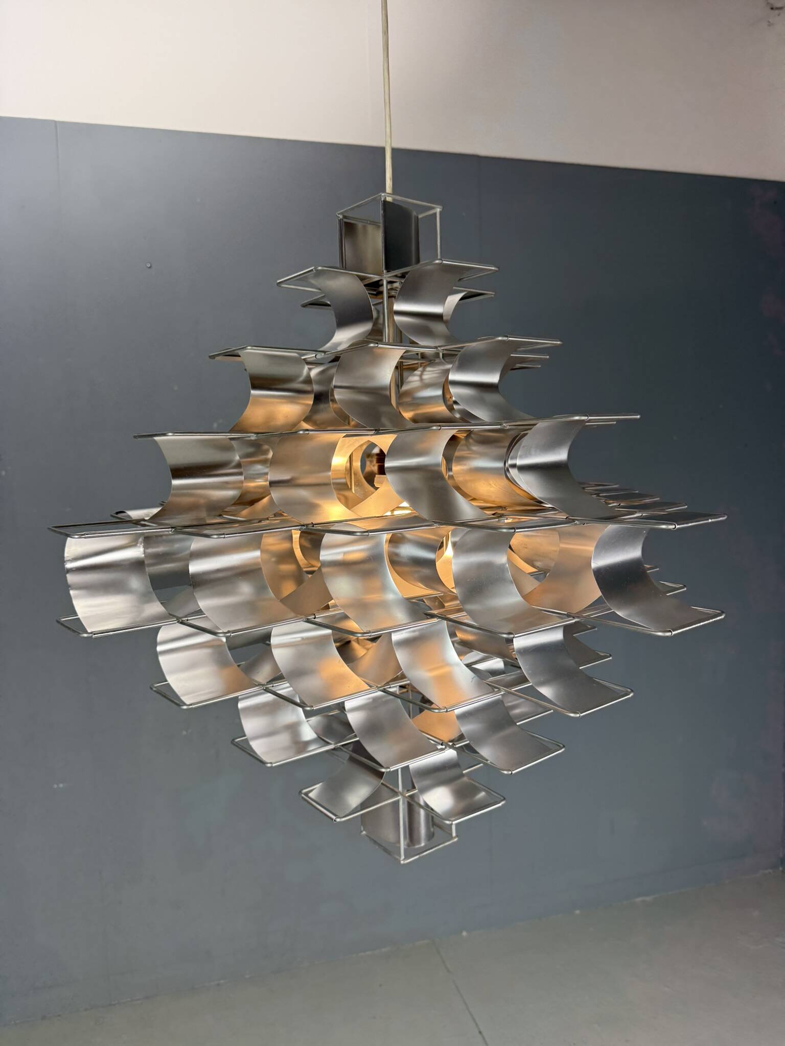 Huge Max Sauze Cassiopé Pendant Lamp 1969, France