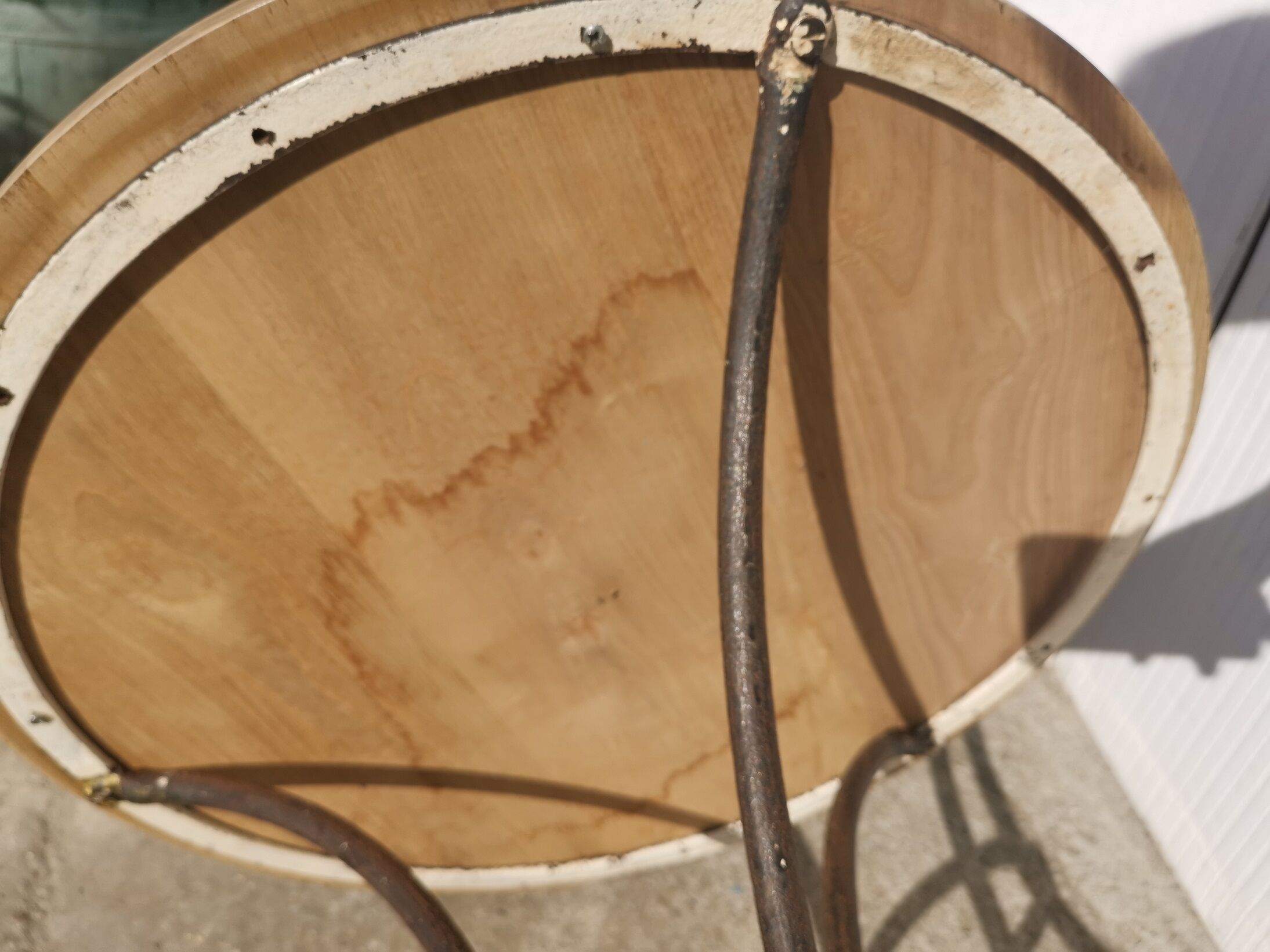 Table bistro pedestal table napoleon 3