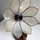 Mother-of-pearl flower sconce