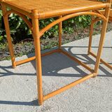 2 tables gigognes en rotin