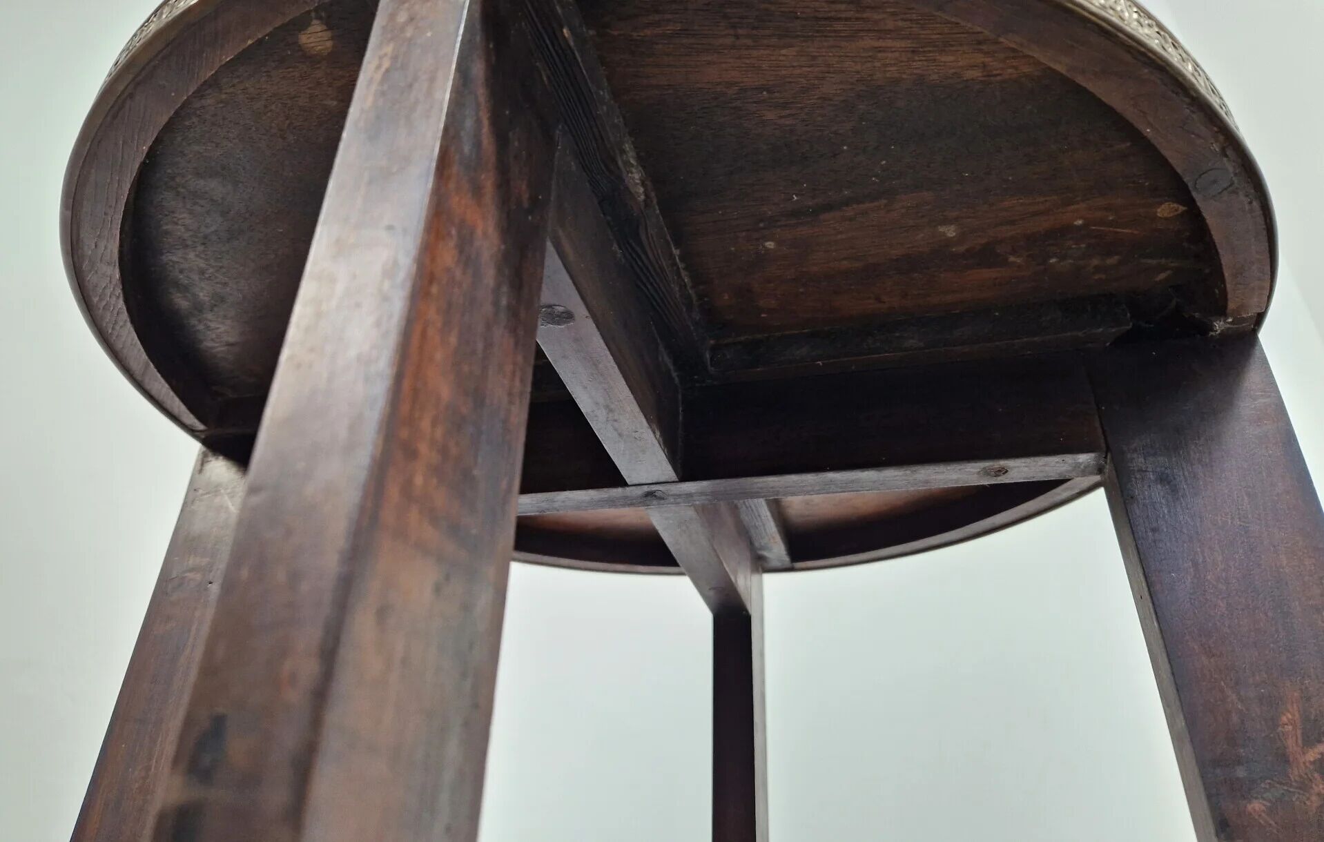 Amsterdam School Art Deco occasional table with copper top