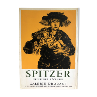 Affiche Spitzer Galerie Drouant Paris 1966