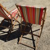 2 deckchairs