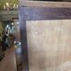 Antique double curtain cabinet in oak