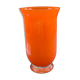 Orange glass vase