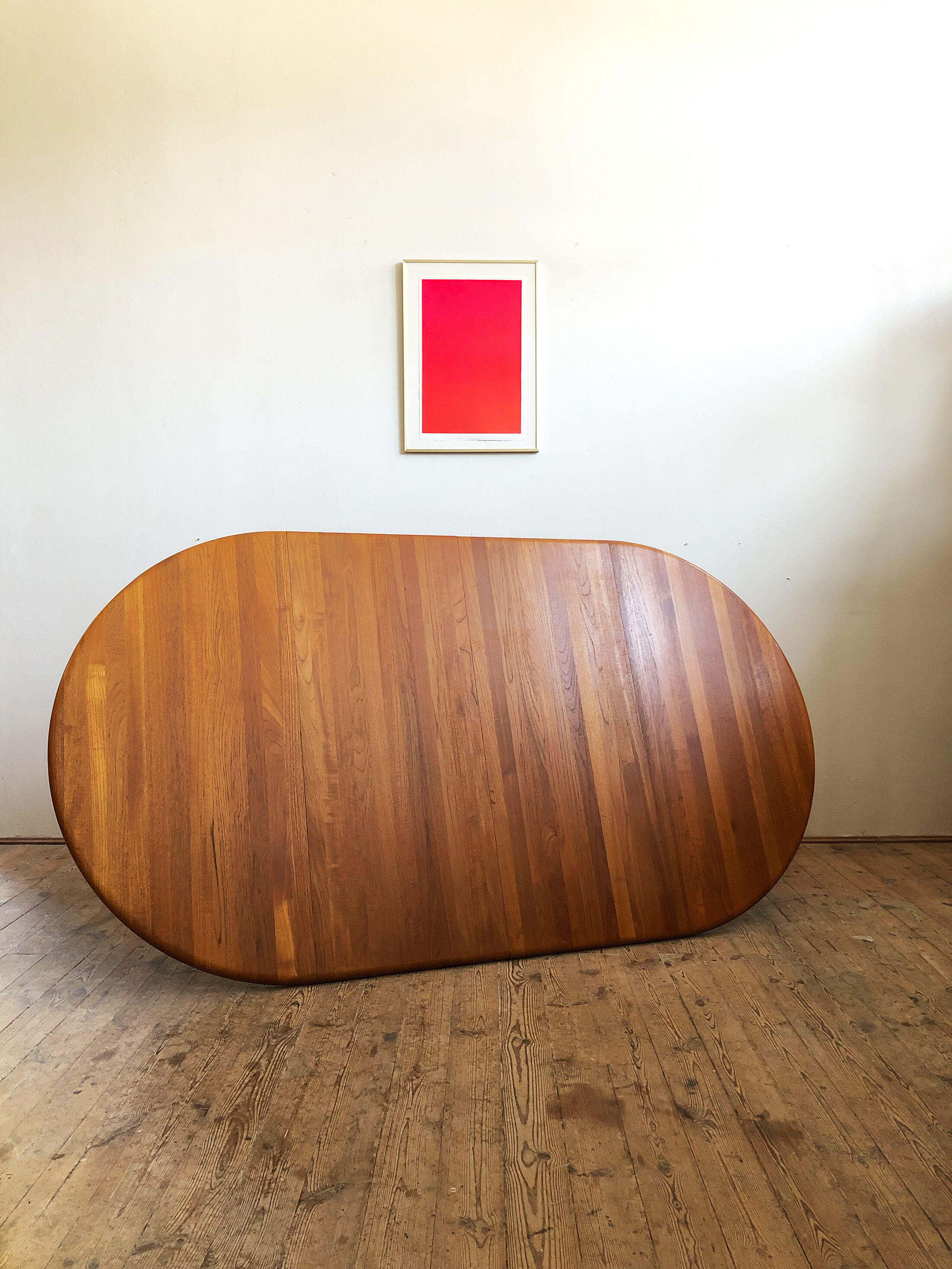 Danish mid-century modern extendable teak dining table, 1960s