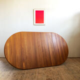 Danish mid-century modern extendable teak dining table, 1960s