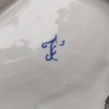 Plat à hors d'œuvre en faïence de Rouen