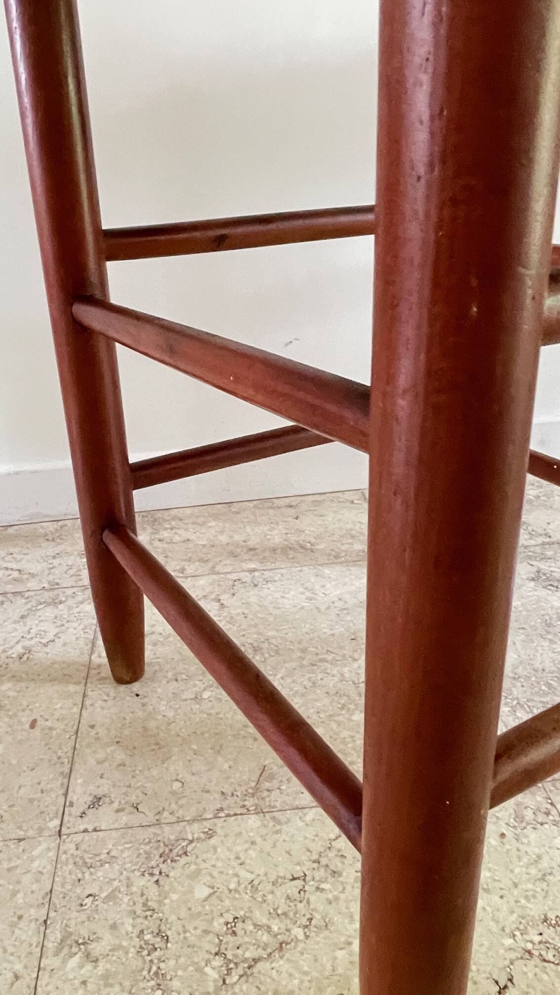 TABOURET Paille VINTAGE