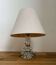 Vintage crystal and chrome lamp, France 1940