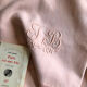 Antique sheet in pure washed linen tinted in morning pink