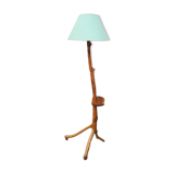 Wooden floor lamp