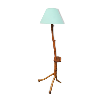 Wooden floor lamp