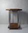 Scandinavian design side table teak and vintage chrome steel