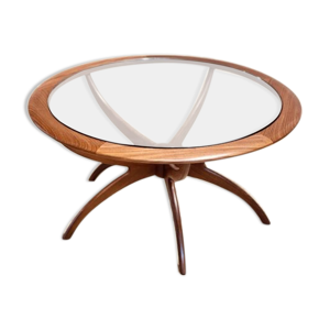 Table basse en teck Spider par