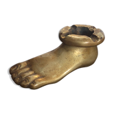 Vintage ashtray bronze foot 70s