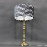 1960s  Pair of Large Brass Table Lamps by MS Belysnin, Denmark