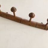 Bamboo coat hook 4 mushrooms