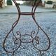 Iron garden table