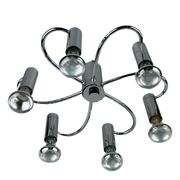 60s 70s Sputnik wall lamp or ceiling lamp by Cosack Leuchten Chrom