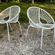 Paire de fauteuils de jardin vintage