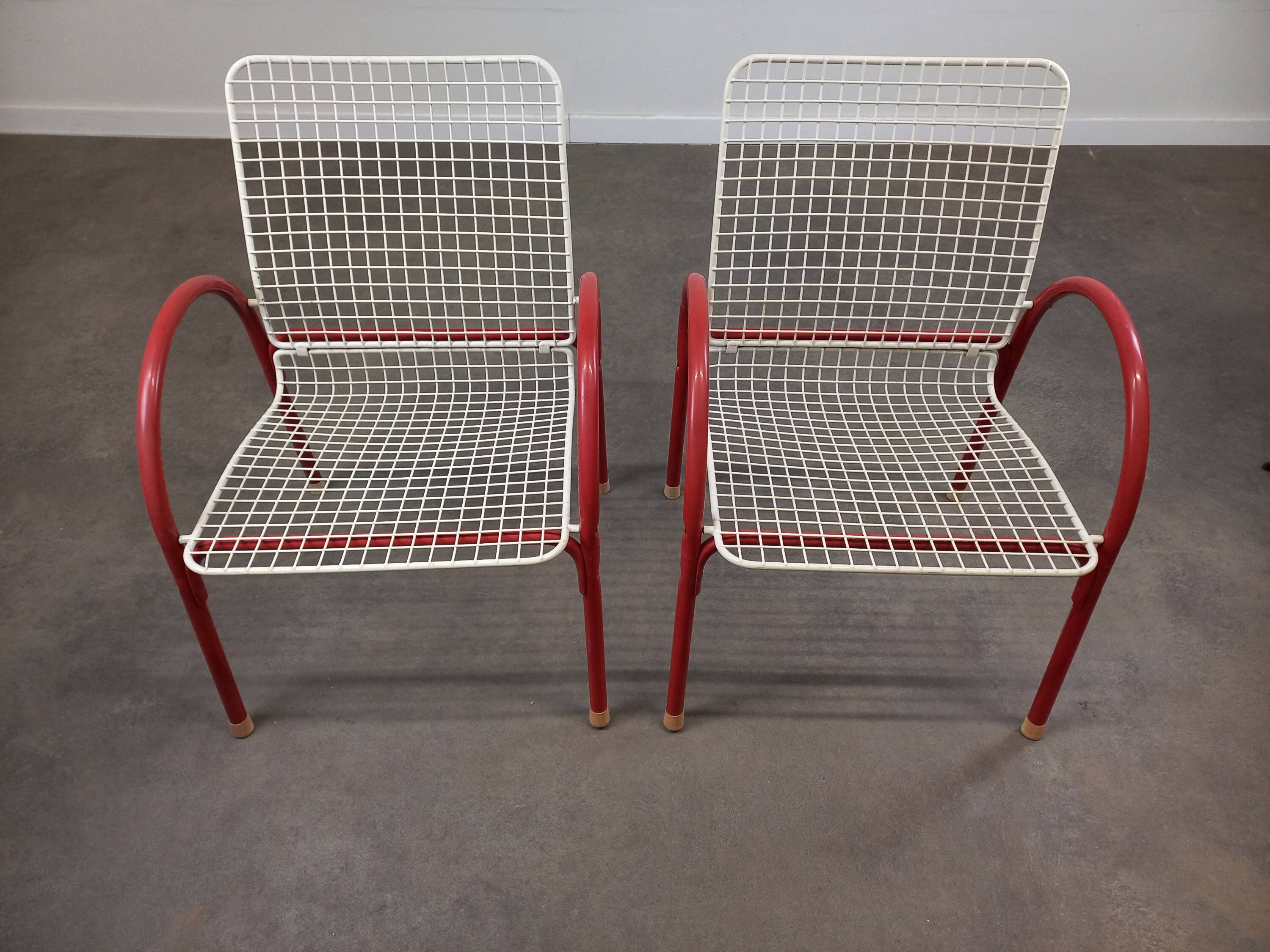 Pair of Emu Rio garden armchairs