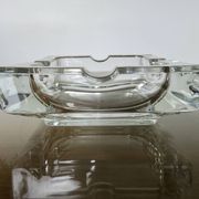 Grand cendrier de table en cristal, France, années 70