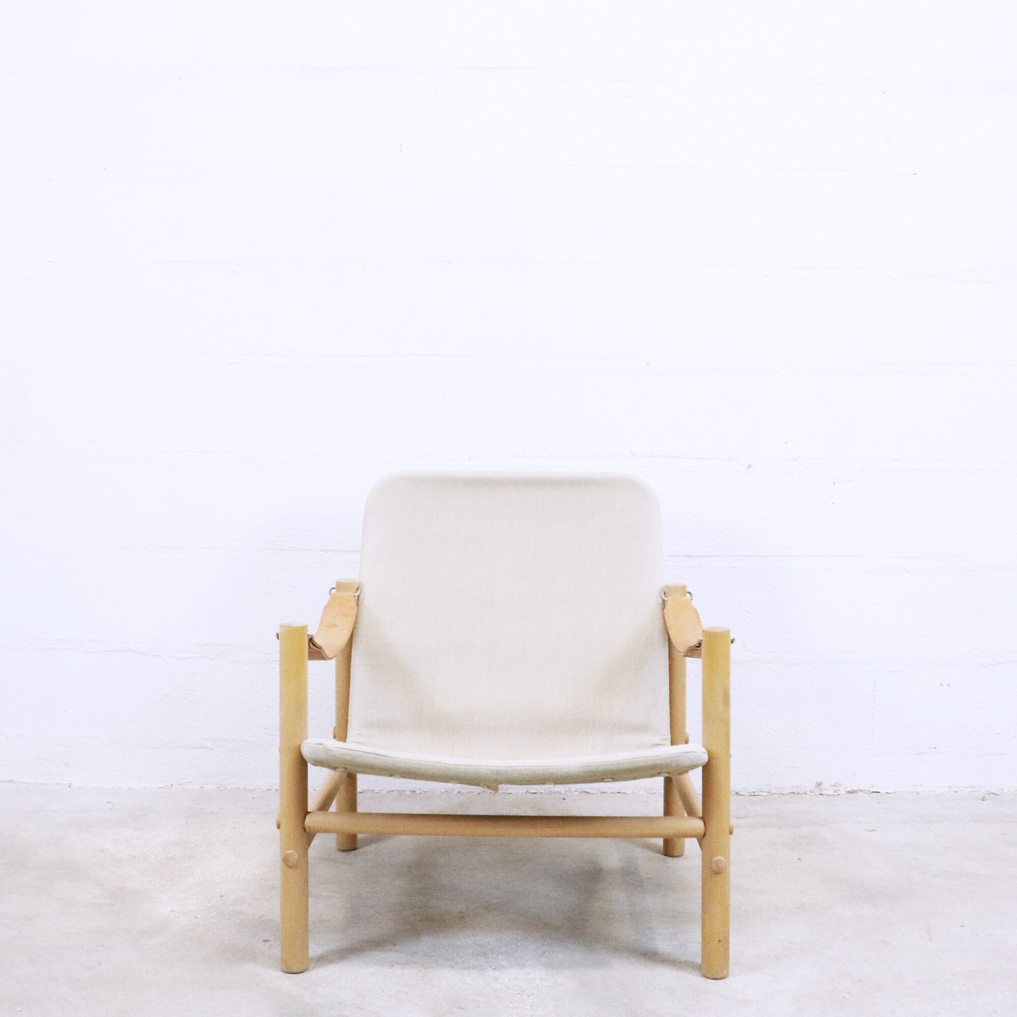 Fauteuils Safari avec un ottoman, Suède, 1960