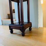 High pedestal table in solid wood