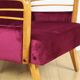 Vintage Art Deco Loft armchair raspberry - 1960s