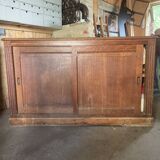 Low sideboard with sliding doors