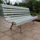 Banc de jardin avec pieds en fonte ancien