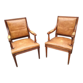 Pair of armchairs Louis XVI style