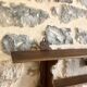 Wooden wall-mounted spice rack