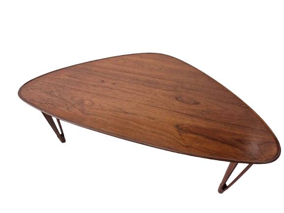 Asymmetrical coffee table 1950, Scandinavian BC Mobler