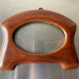 Art nouveau mahogany wooden frame measurements 18.5 cm x 15 cm  opening 12 cm x 7.5 cm