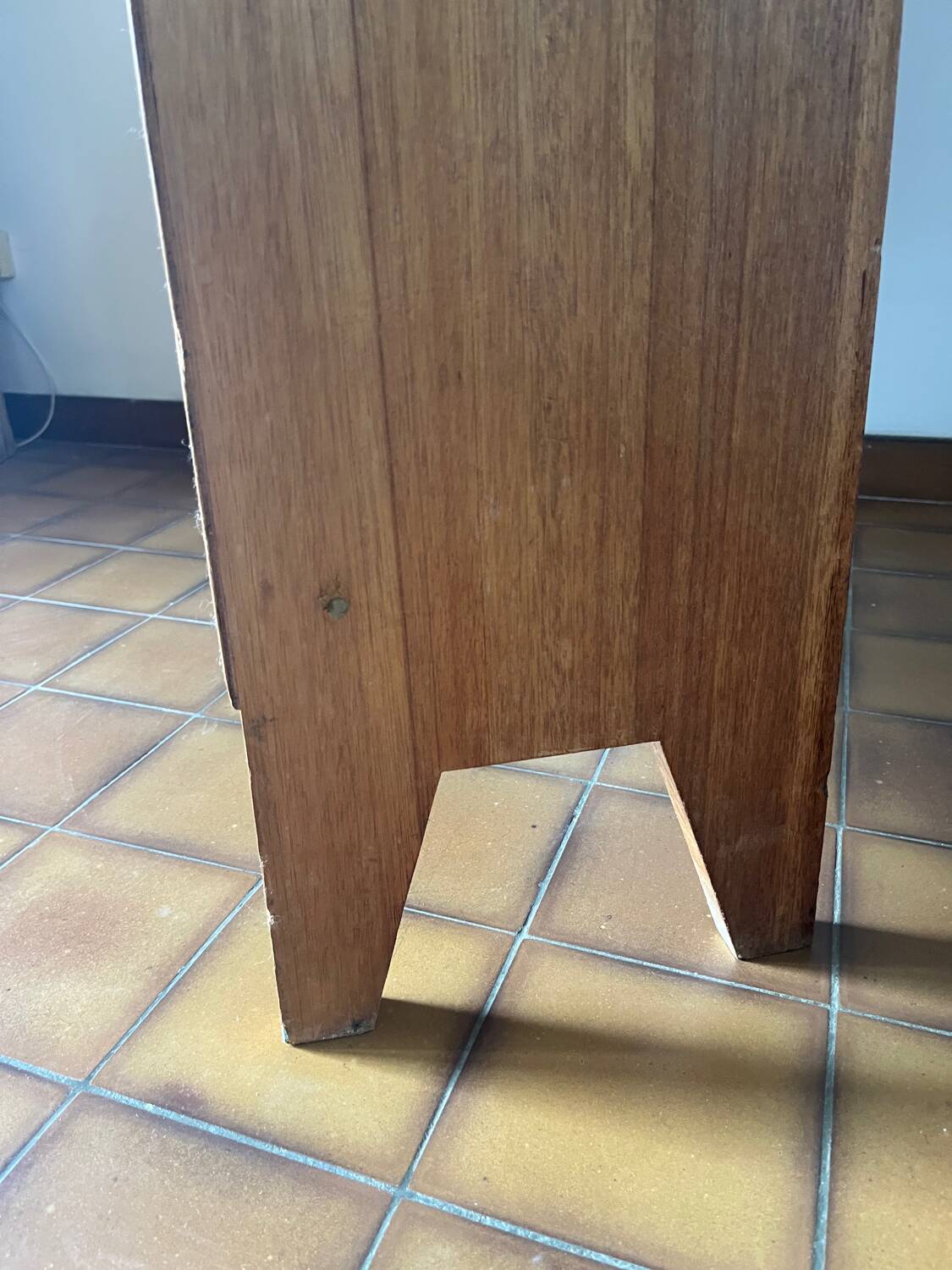 Shelf, solid wood bookcase, 1960s