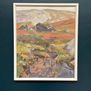 Original Mid Century Swedish Oil On Panel – “Woodland” By Nils Moden – Dated 1984 – Vintage & Framed