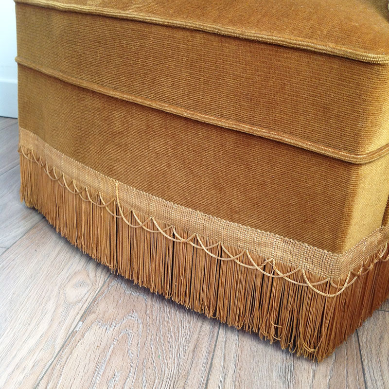 Vintage gold old toad chair