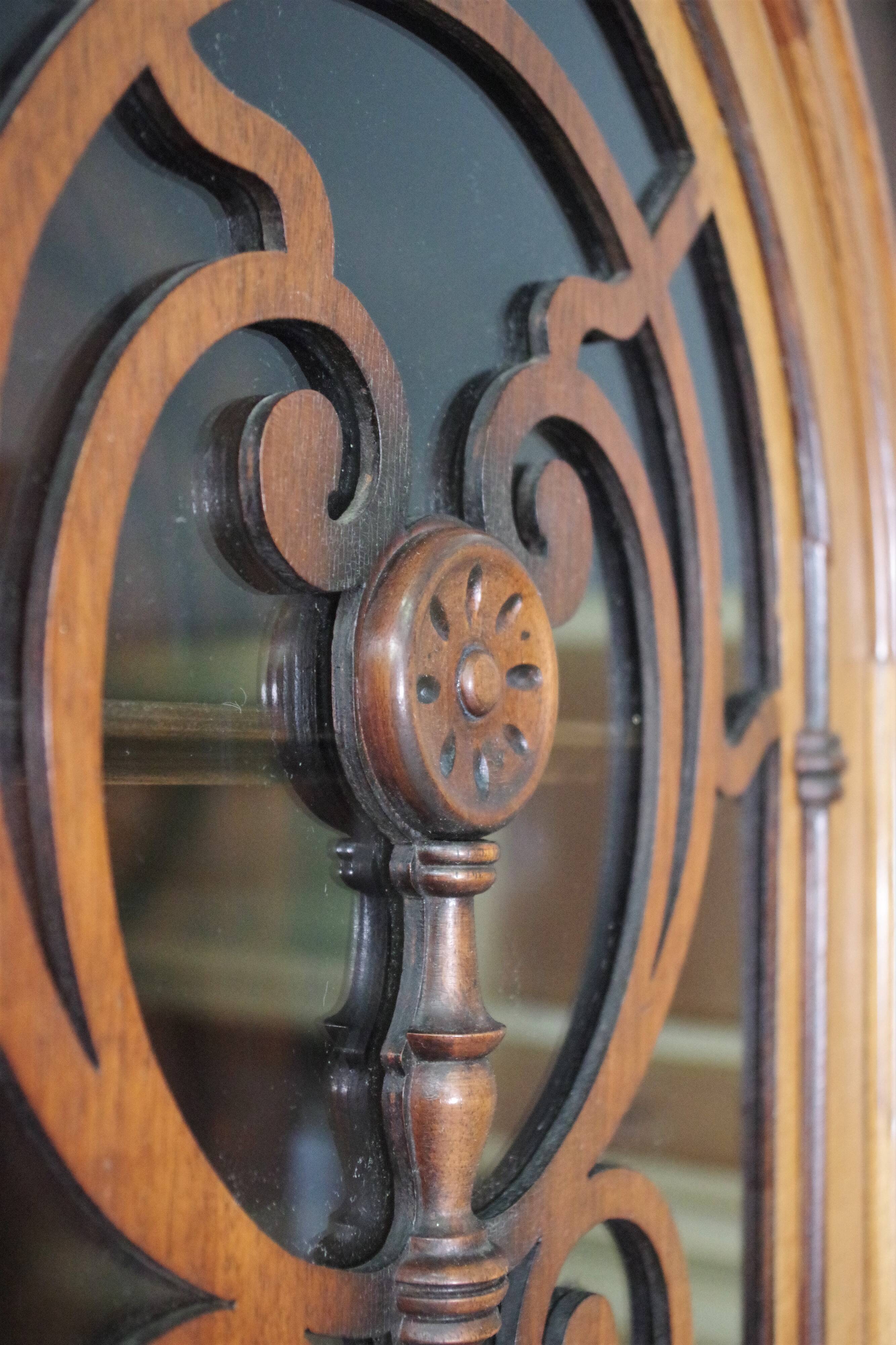 40s carved wooden display case