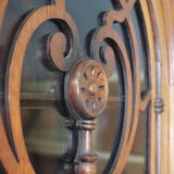 40s carved wooden display case