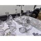 Lot de 20 carafes en verre et cristal