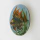 Decorative ceramic wall plate with fish decoration by Puigdemont.
