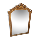 Former mirror gilded with pediment - 153 x 101 - Style Napoleon III