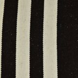 Black Beige Modernist Vintage Kilim Rug, 240x392Cm