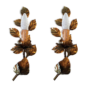 Duo d'appliques florales