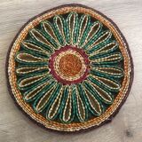 Set of 3 underwear of vintage braided straw dishes